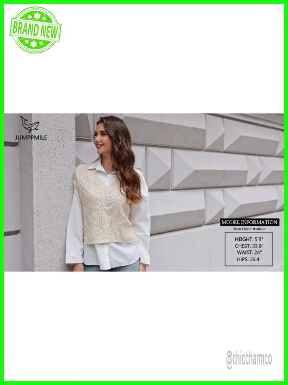 Women's V-Neck Sweater Vest Sleeveless Crop Pullover Knit Vest